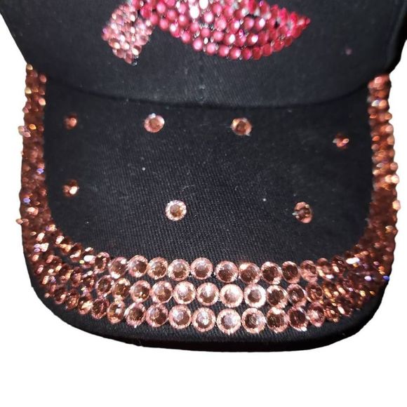 Black Bling Pink Hope Breast Cancer Awareness
Cancer Survivor Baseball Hat Cap - Picture 7 of 11